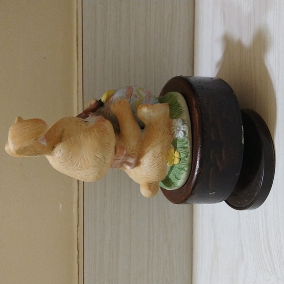 Vintage Price Products Musical Rotating Bunny Painting Easter Egg - Picture 3 of 7